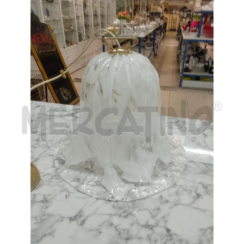 LAMPADARIO MURANO BIANCO | Mercatino dell'Usato Benevento 1