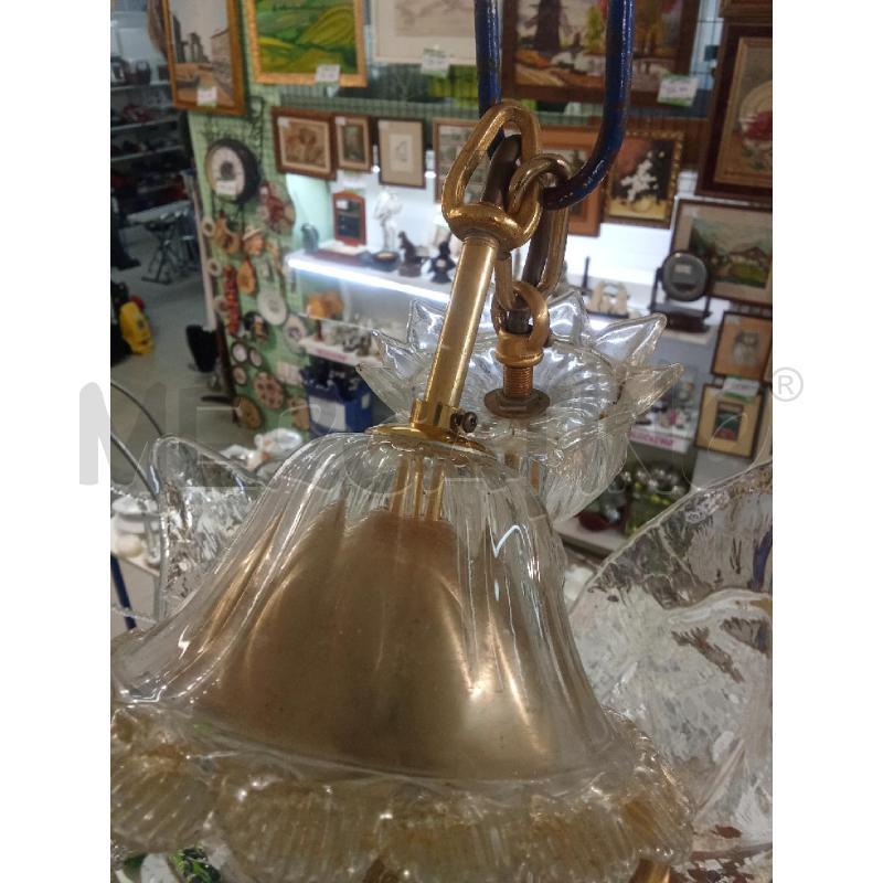 LAMPADARIO MURANO R BRACCIA FOGLIE | Mercatino dell'Usato Benevento 3