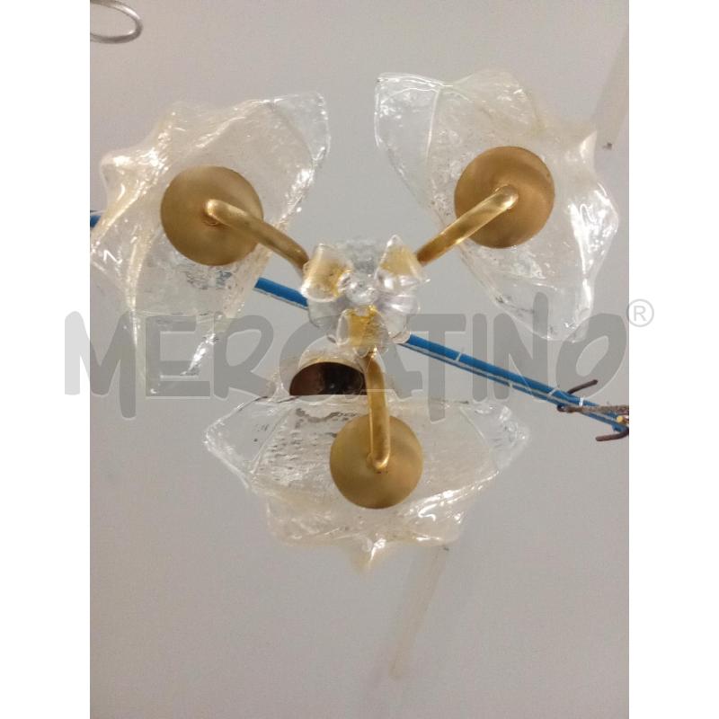 LAMPADARIO MURANO R BRACCIA FOGLIE | Mercatino dell'Usato Benevento 4