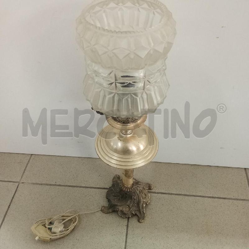 LAMPADA ARGENTATA CALOTTA VETRO  | Mercatino dell'Usato Benevento 1