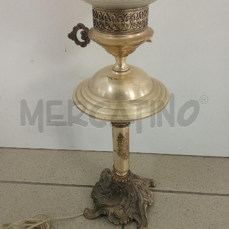 LAMPADA ARGENTATA CALOTTA VETRO  | Mercatino dell'Usato Benevento 3