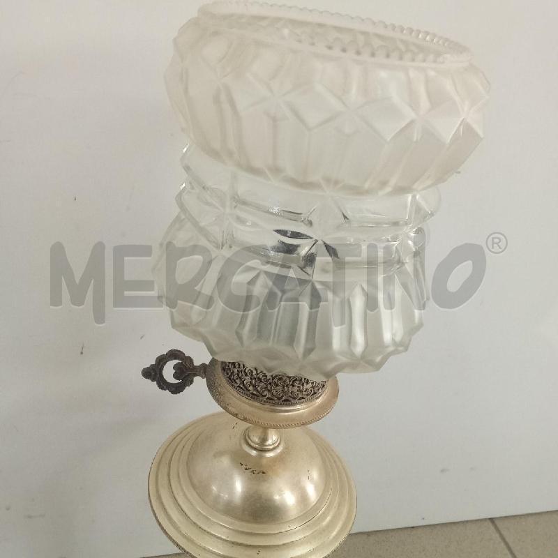 LAMPADA ARGENTATA CALOTTA VETRO  | Mercatino dell'Usato Benevento 4
