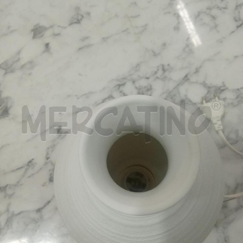 LAMPADA CER BIANCA FIORELLINI FORATI  | Mercatino dell'Usato Benevento 2