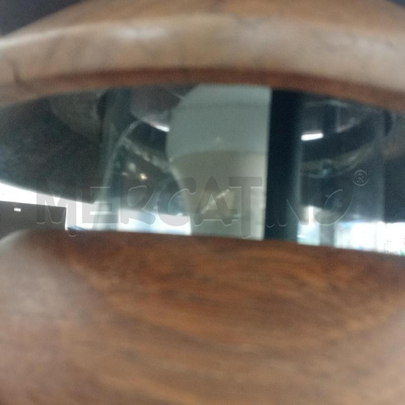 LAMPADA DA GIARIDINO METALLO CERCHI LEGNO | Mercatino dell'Usato Benevento 5