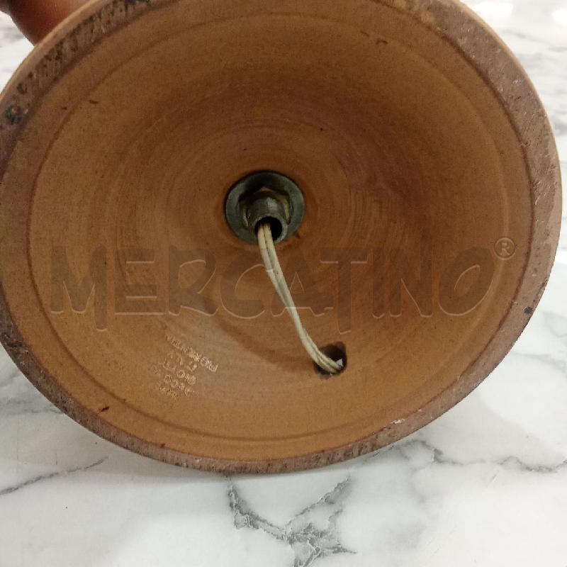 LAMPADA DA SISTEMARE MARRONE DISEGNI TERRACOTTA | Mercatino dell'Usato Benevento 5