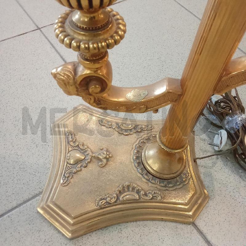 LAMPADA DA TAVOLO DORATA CALOTTA VETRO INS GHIRIGHORI BIANCHI  | Mercatino dell'Usato Benevento 4