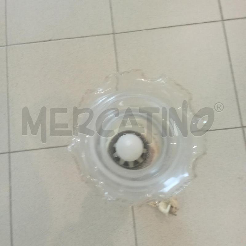 LAMPADA DORATA CER INS DISEGNI ROSSI CALOTTA VETRO | Mercatino dell'Usato Benevento 3