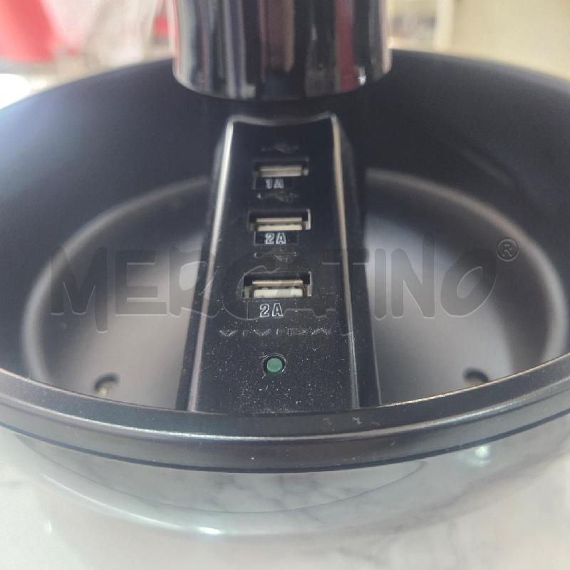 LAMPADA FORMA FUNGO NERO JOYO CON PRESE DI RICARICA | Mercatino dell'Usato Benevento 3