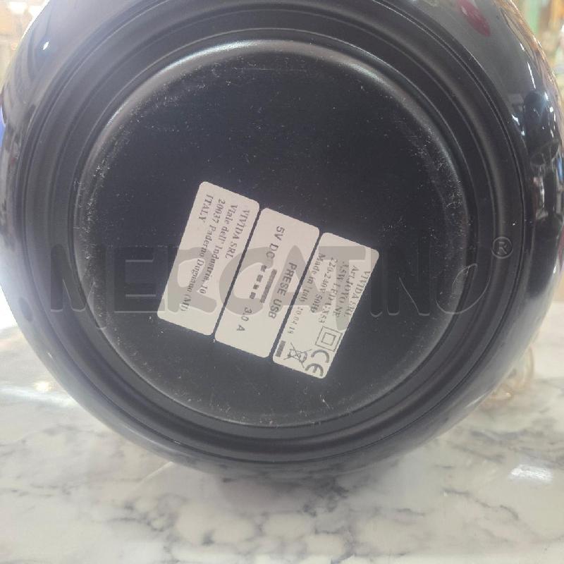 LAMPADA FORMA FUNGO NERO JOYO CON PRESE DI RICARICA | Mercatino dell'Usato Benevento 5