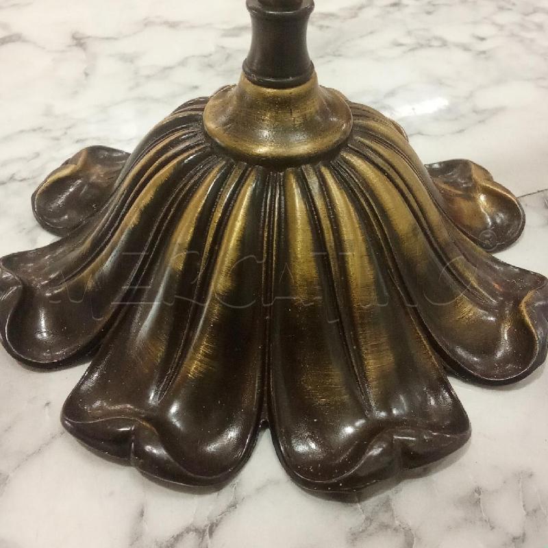 LAMPADA METALLO MARRONE CALOTTA BIANCA | Mercatino dell'Usato Benevento 4