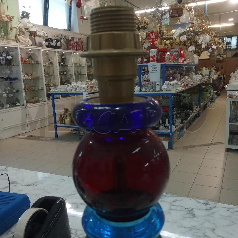 LAMPADA MURANO DA TAVOLO VETRO VERDE ROSSO  | Mercatino dell'Usato Benevento 2