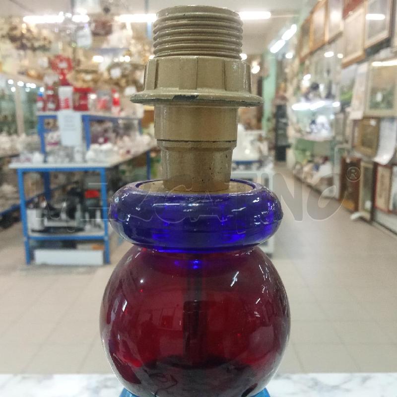 LAMPADA MURANO DA TAVOLO VETRO VERDE ROSSO  | Mercatino dell'Usato Benevento 5