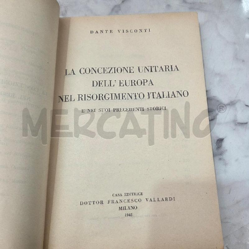 LA CONCEZIONE UNITARIA DELL'EUROPA NEL RISORGIMENTO | Mercatino dell'Usato Benevento 3