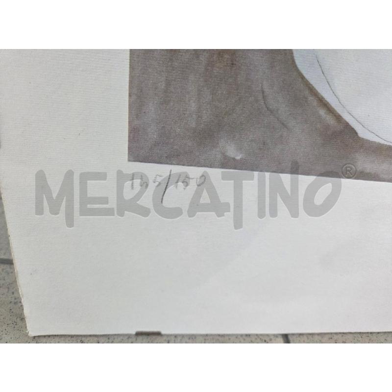 LITOGRAFIA L'ABBRACCIO GIOVANNI 1993 NO VETRO  | Mercatino dell'Usato Benevento 4