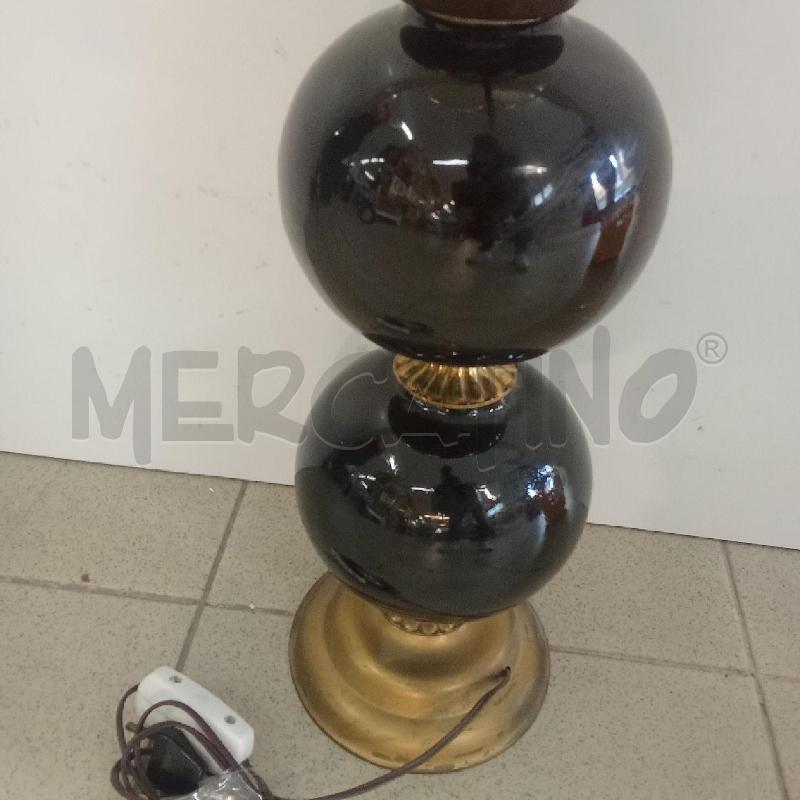 LUME NERO BASE DORATA CALOTTA VETRO  | Mercatino dell'Usato Benevento 4
