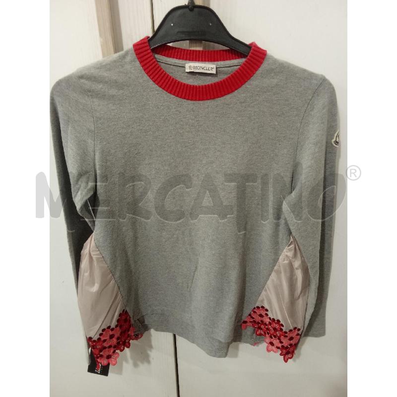 MAGLIA BAMBINA GRIGIA ROSSA MONCLER | Mercatino dell'Usato Benevento 1