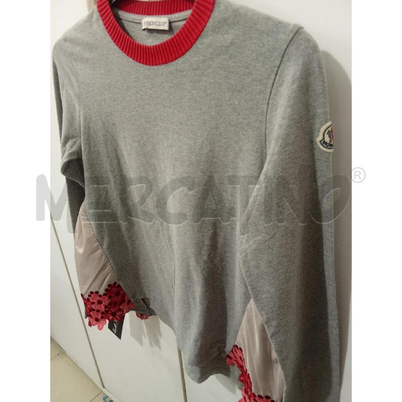 MAGLIA BAMBINA GRIGIA ROSSA MONCLER | Mercatino dell'Usato Benevento 2