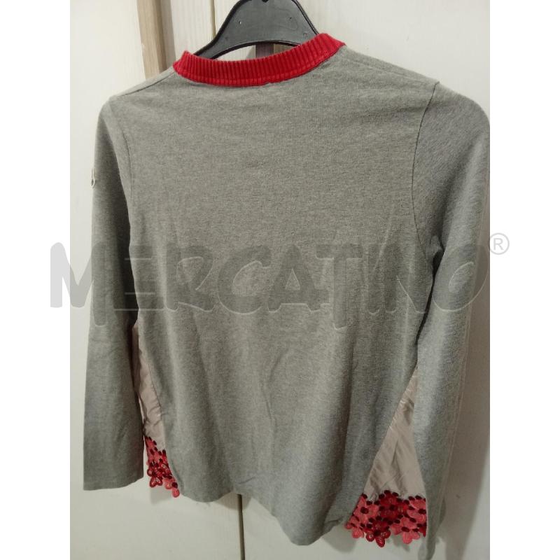 MAGLIA BAMBINA GRIGIA ROSSA MONCLER | Mercatino dell'Usato Benevento 3