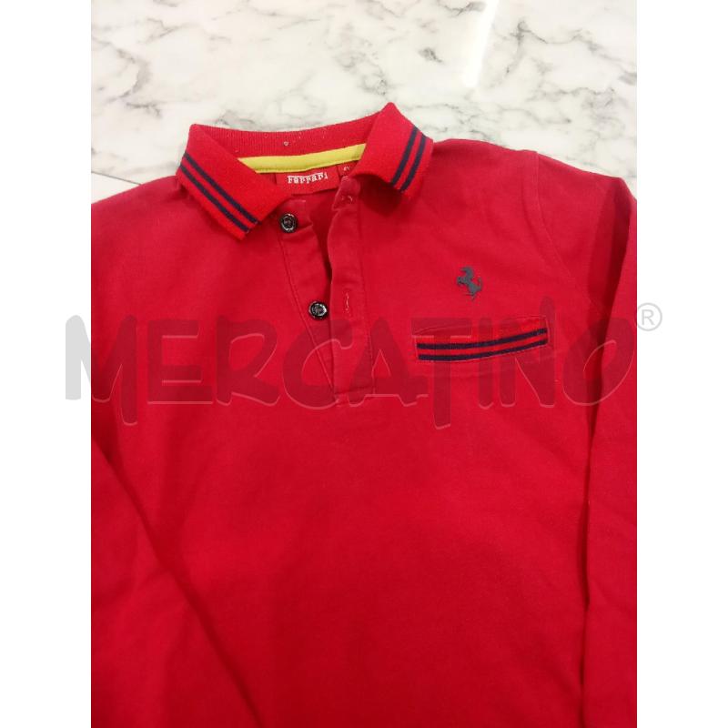MAGLIA BAMBINO ROSSA POLO FERRARI | Mercatino dell'Usato Benevento 2