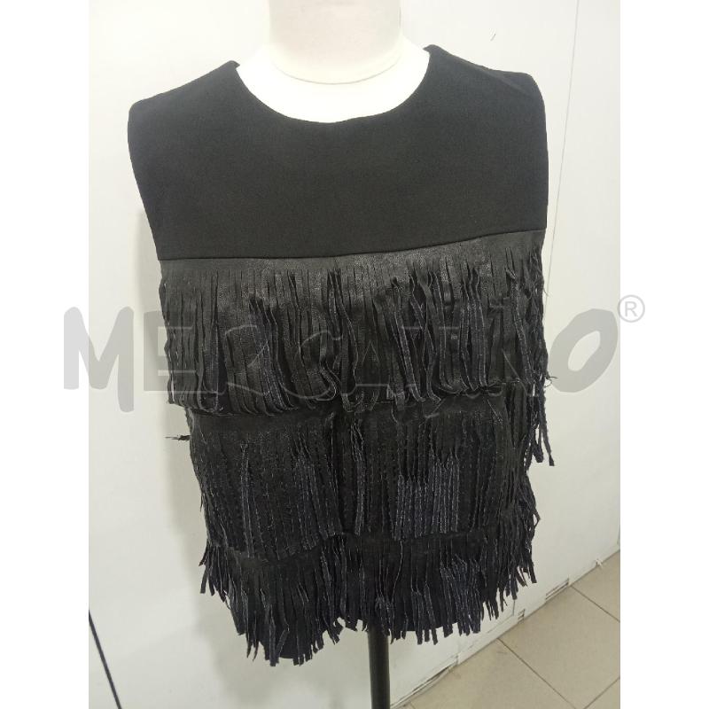 MAGLIA DONNA GIROMANICA FRANGE PELLE  BEATRICE | Mercatino dell'Usato Benevento 1