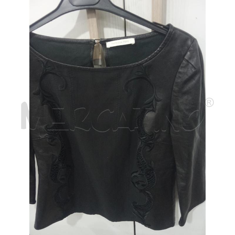 MAGLIA DONNA PATRIZIA PEPE NERA CON RICAMO  | Mercatino dell'Usato Benevento 2