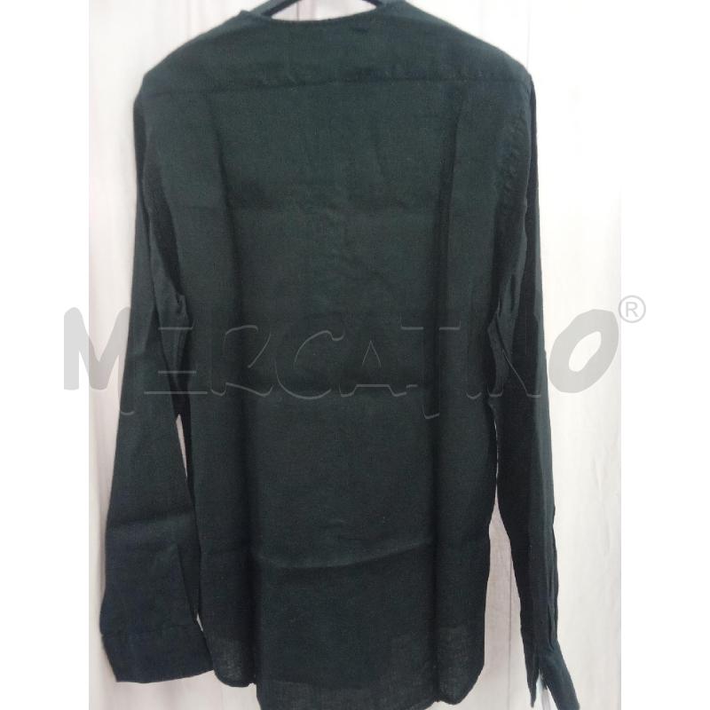 MAGLIA UOMO NERA LINO BOTTONI AL PETTO OUTFIT  | Mercatino dell'Usato Benevento 2