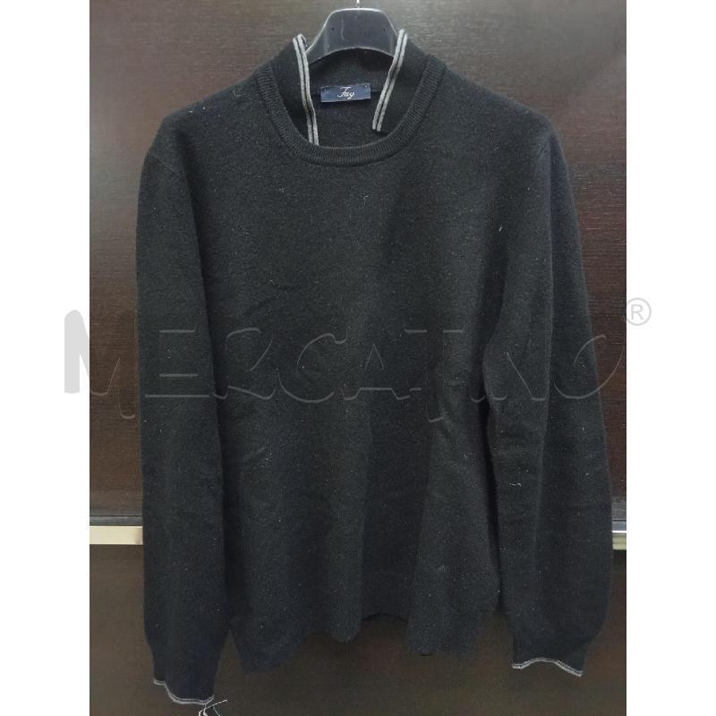 MAGLIA UOMO PULLOVER FAY NERO  | Mercatino dell'Usato Benevento 1