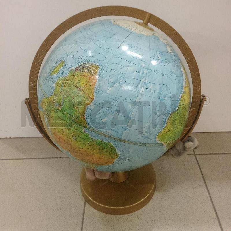 MAPPAMONDO BASE DORATA AZZURRO | Mercatino dell'Usato Benevento 1