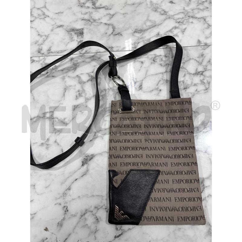 MARSUPIO UOMO MARRONE NERO EMPORIO ARMANI  | Mercatino dell'Usato Benevento 1