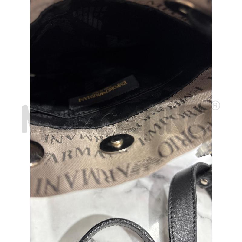 MARSUPIO UOMO MARRONE NERO EMPORIO ARMANI  | Mercatino dell'Usato Benevento 4