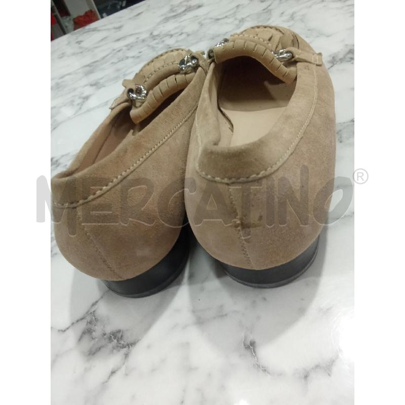 MOCASSINI DONNA BEIGE CON FRANGE GEOX | Mercatino dell'Usato Benevento 3