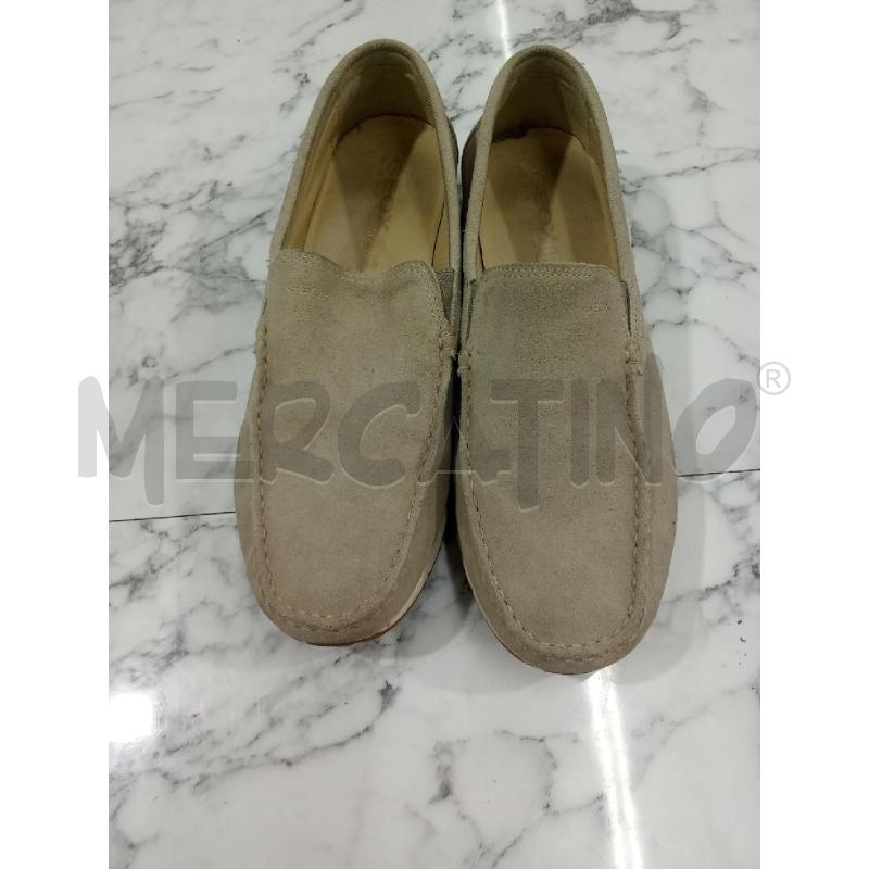 MOCASSINI PELLE UOMO SCAMOSCIATI BEIGE GEOX  | Mercatino dell'Usato Benevento 1