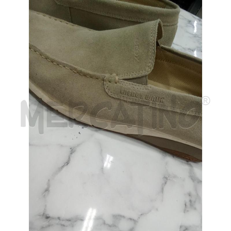 MOCASSINI PELLE UOMO SCAMOSCIATI BEIGE GEOX  | Mercatino dell'Usato Benevento 3