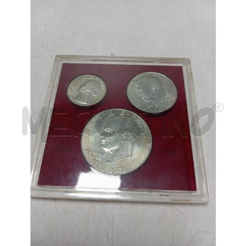 MONETE PZ. 3 AMERICANE BICENTENNIAL COINS | Mercatino dell'Usato Benevento 1