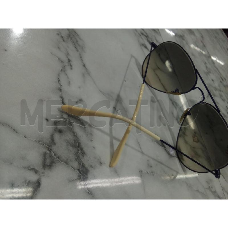 OCCHIALI DA SOLE RAY BAN MONTATURA VIOLA STECCHE BIANCHE | Mercatino dell'Usato Benevento 3