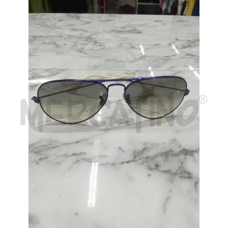 OCCHIALI DA SOLE RAY BAN MONTATURA VIOLA STECCHE BIANCHE | Mercatino dell'Usato Benevento 5