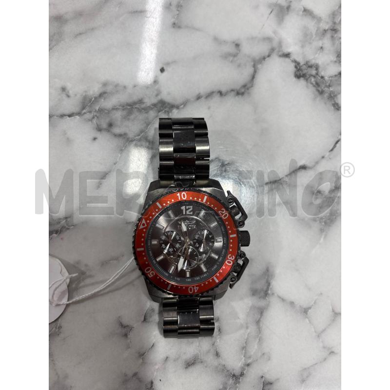OROLOGIO DA POLSOGRIGIO CONTORNO ROSSO INVICTA  | Mercatino dell'Usato Benevento 1