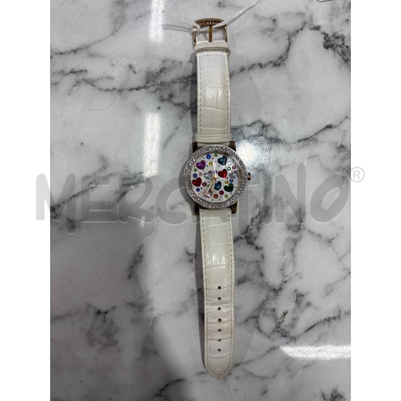 OROLOGIO DA POLSO CAPRI WATCH BIANCO STRASS E CUORICINI | Mercatino dell'Usato Benevento 1