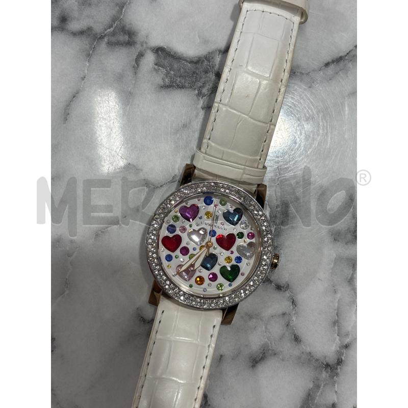 OROLOGIO DA POLSO CAPRI WATCH BIANCO STRASS E CUORICINI | Mercatino dell'Usato Benevento 2