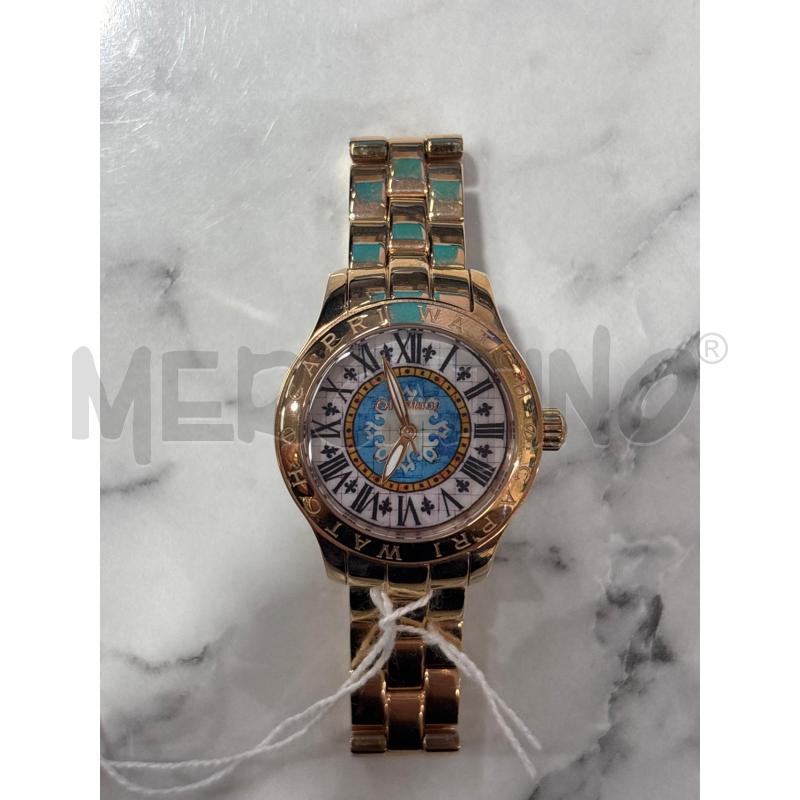 OROLOGIO DA POLSO DORATO CAPRI WATCH QUADRANTE AZZURRO NUMERI ROMANI | Mercatino dell'Usato Benevento 4