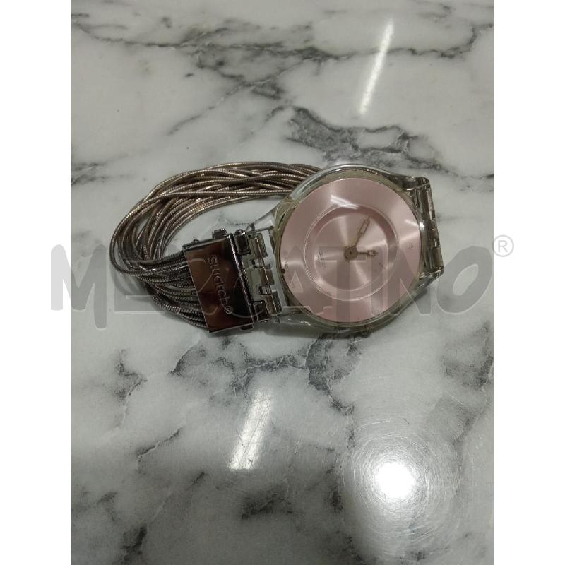 OROLOGIO DA POLSO GRIGIO QUADRANTE ROSA SWATCH | Mercatino dell'Usato Benevento 1