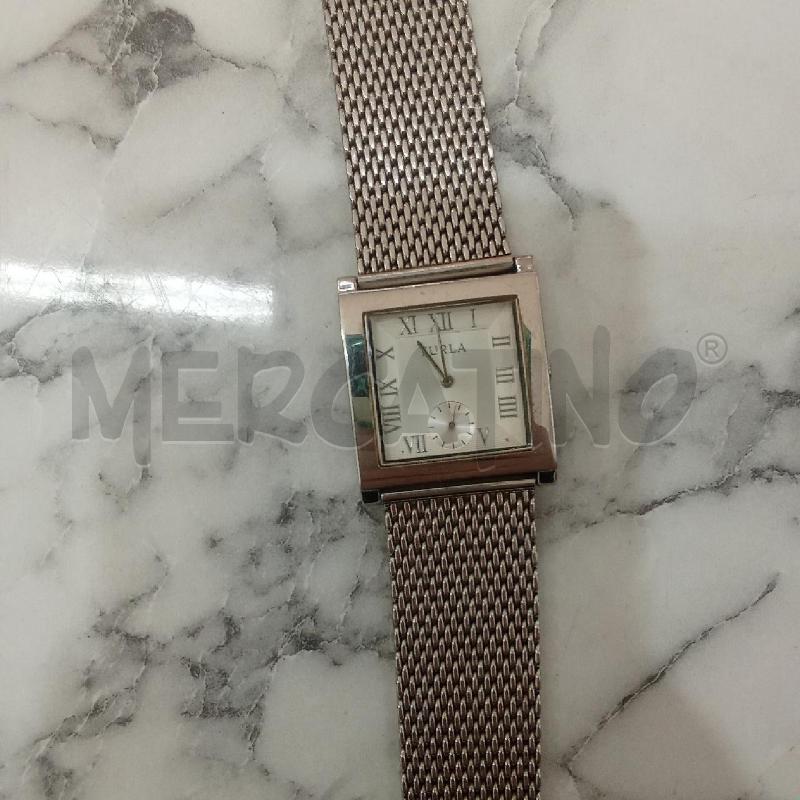 OROLOGIO DA POLSO GRIGIO QUADRATO MAGLIA MILANESE FURLA NUMERI ROMANI DA TESTARE | Mercatino dell'Usato Benevento 2
