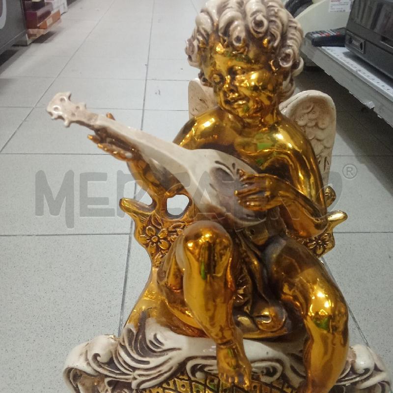 OROLOGIO DA TAVOLO RESINA DORATO BIANCO ANGIOLETTO | Mercatino dell'Usato Benevento 4