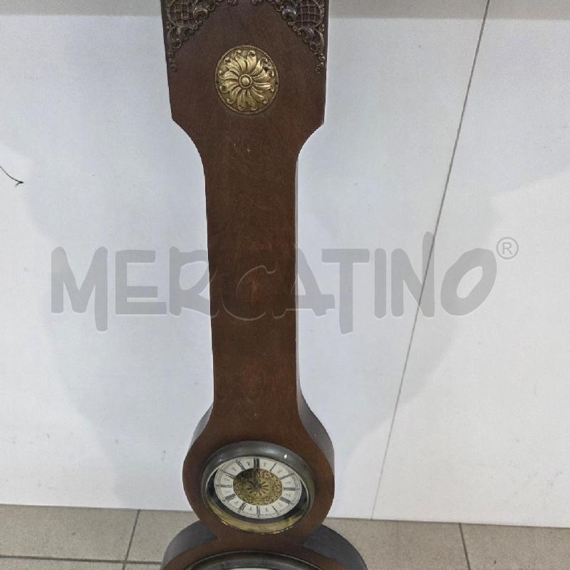 OROLOGIO LEGNO MARRONE CON TERMOMETRO | Mercatino dell'Usato Benevento 3