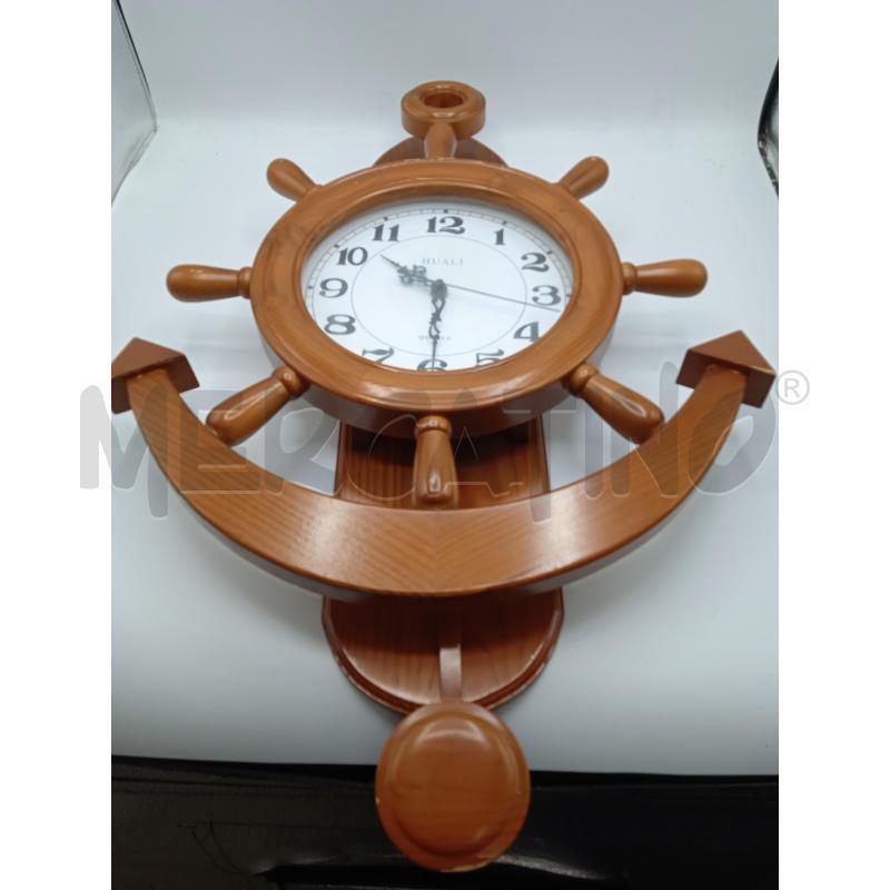 Orologio pendolo legno ancora