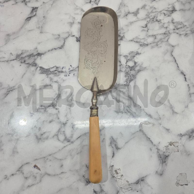 PALETTA RACCOGLI BRICIOLE ARGENTATA MANICO GIALLO  | Mercatino dell'Usato Benevento 1