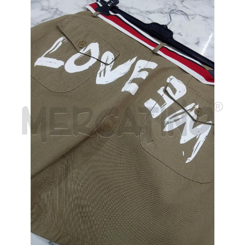 PANTALONCINO DONNA BEIGE CINTURA ROSSA E BIANCA PINKO  | Mercatino dell'Usato Benevento 4