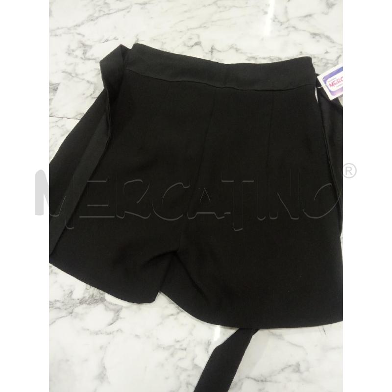 PANTALONCINO DONNA NERO NASTRO IN VITA LUCIDO HOPE | Mercatino dell'Usato Benevento 3