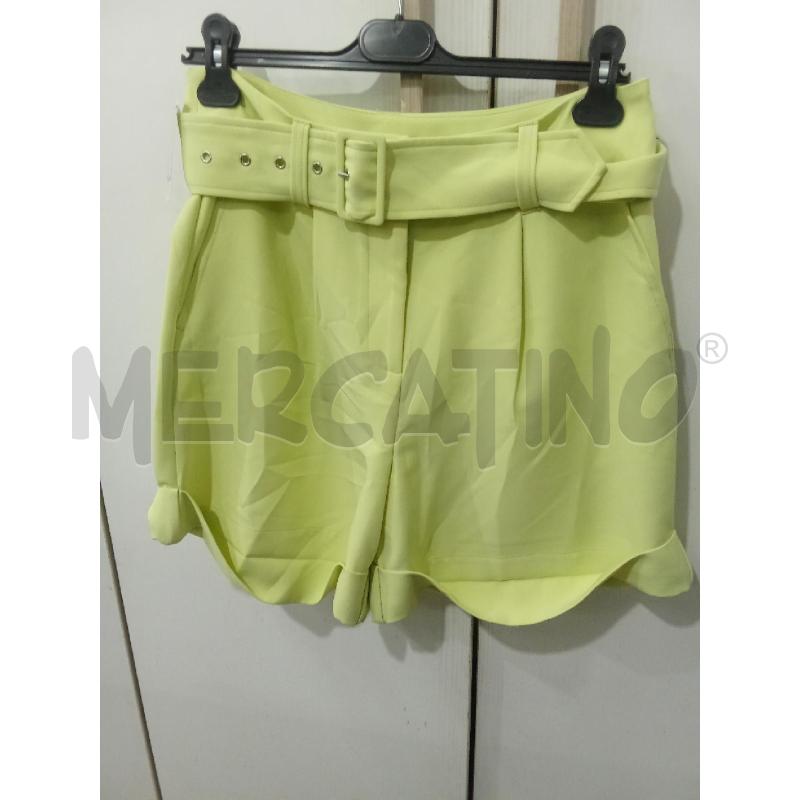 PANTALONCINO DONNA VERDE GUESS LARGO CON RISVOLTO | Mercatino dell'Usato Benevento 1