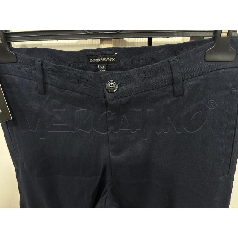 PANTALONE BAMBINO 60%LINO BLU EMPORIO ARMANI | Mercatino dell'Usato Benevento 2
